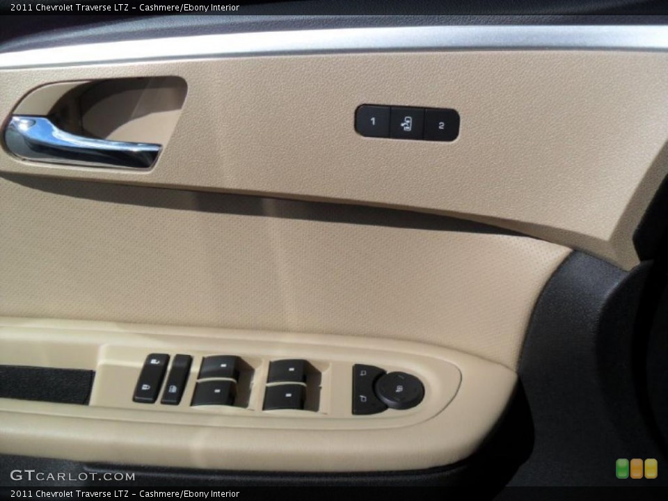 Cashmere/Ebony Interior Controls for the 2011 Chevrolet Traverse LTZ #39427618