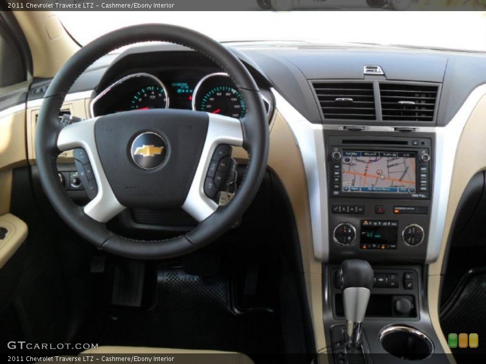 Cashmere/Ebony Interior Dashboard for the 2011 Chevrolet Traverse LTZ #39427750