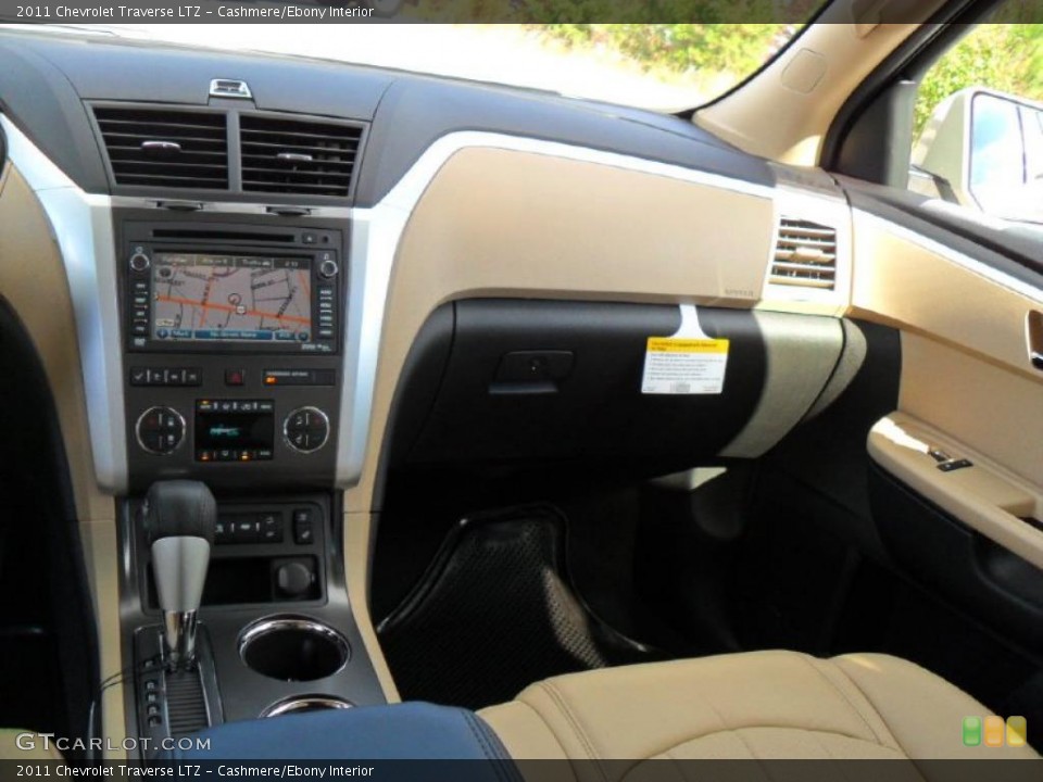 Cashmere/Ebony Interior Dashboard for the 2011 Chevrolet Traverse LTZ #39427778
