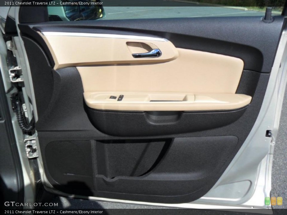 Cashmere/Ebony Interior Door Panel for the 2011 Chevrolet Traverse LTZ #39427874