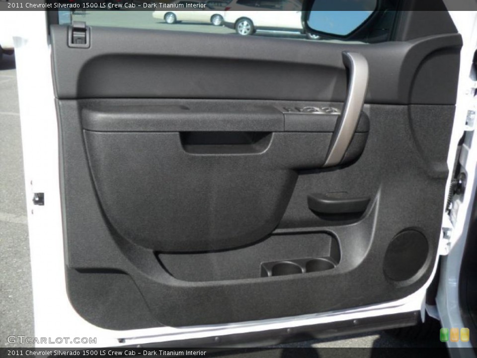Dark Titanium Interior Door Panel for the 2011 Chevrolet Silverado 1500 LS Crew Cab #39428086
