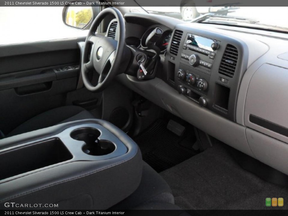 Dark Titanium Interior Dashboard for the 2011 Chevrolet Silverado 1500 LS Crew Cab #39428250