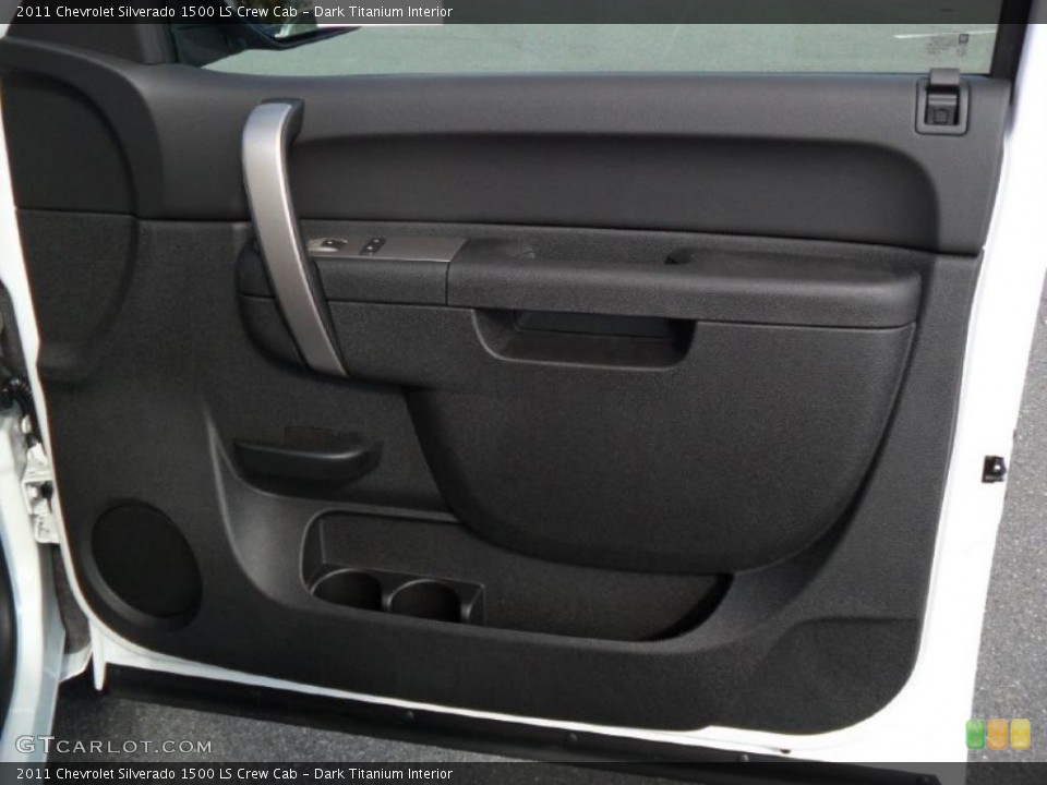 Dark Titanium Interior Door Panel for the 2011 Chevrolet Silverado 1500 LS Crew Cab #39428274