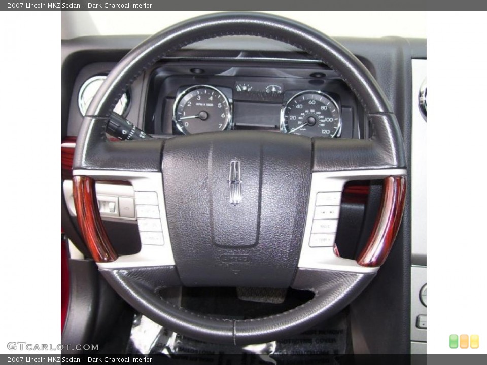 Dark Charcoal Interior Steering Wheel for the 2007 Lincoln MKZ Sedan #39428442