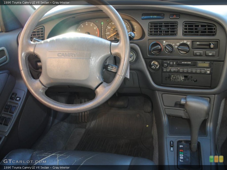 Gray Interior Dashboard for the 1996 Toyota Camry LE V6 Sedan #39428526