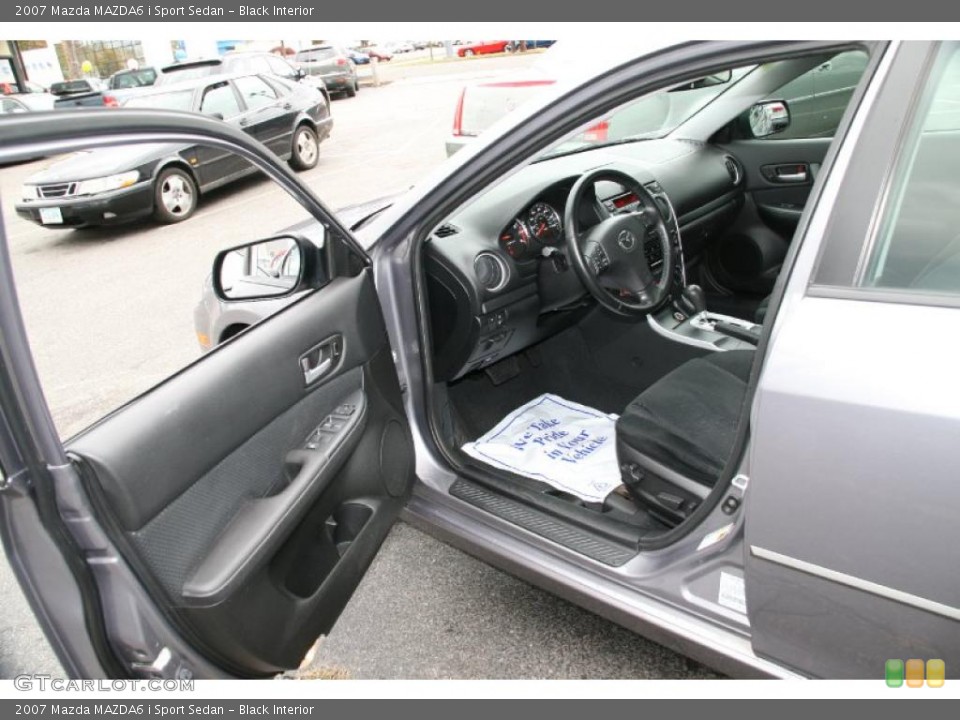 Black Interior Photo for the 2007 Mazda MAZDA6 i Sport Sedan #39428606