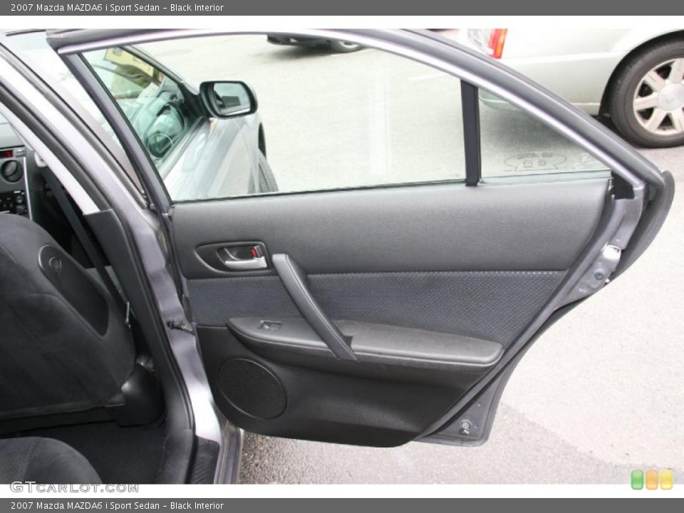 Black Interior Door Panel for the 2007 Mazda MAZDA6 i Sport Sedan #39428690