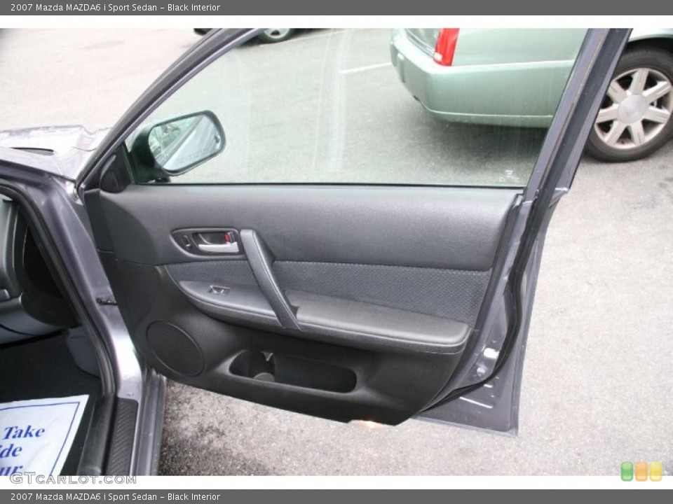 Black Interior Door Panel for the 2007 Mazda MAZDA6 i Sport Sedan #39428702