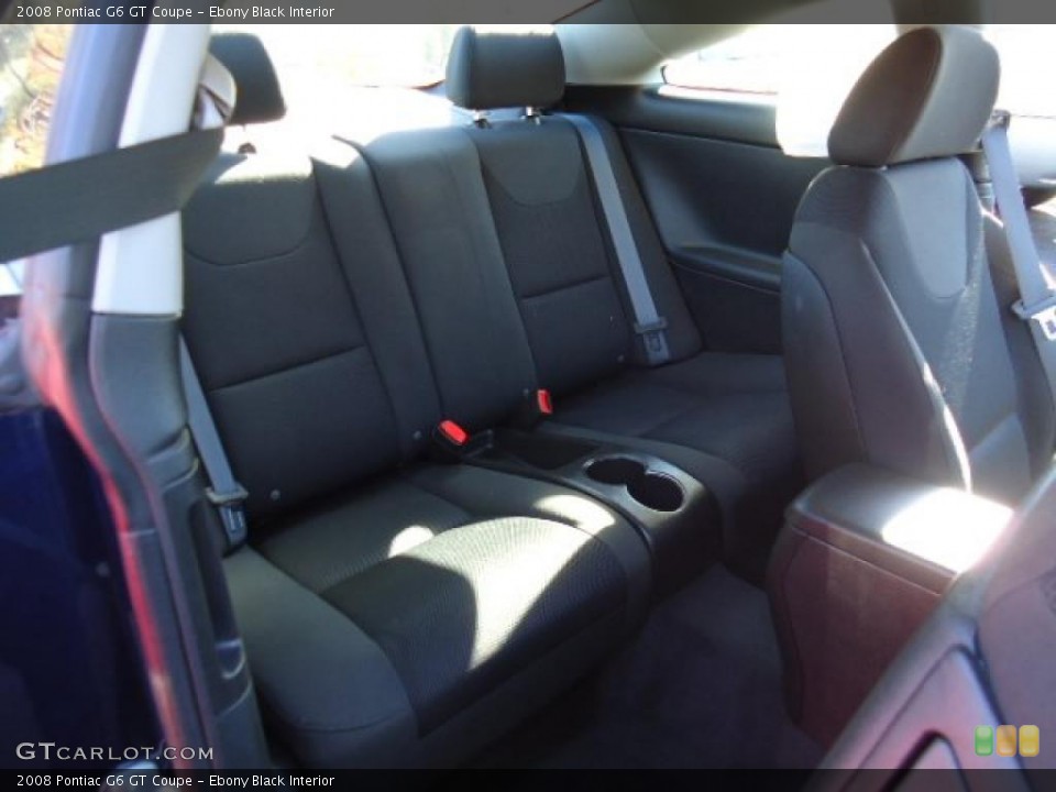 Ebony Black Interior Photo for the 2008 Pontiac G6 GT Coupe #39429062