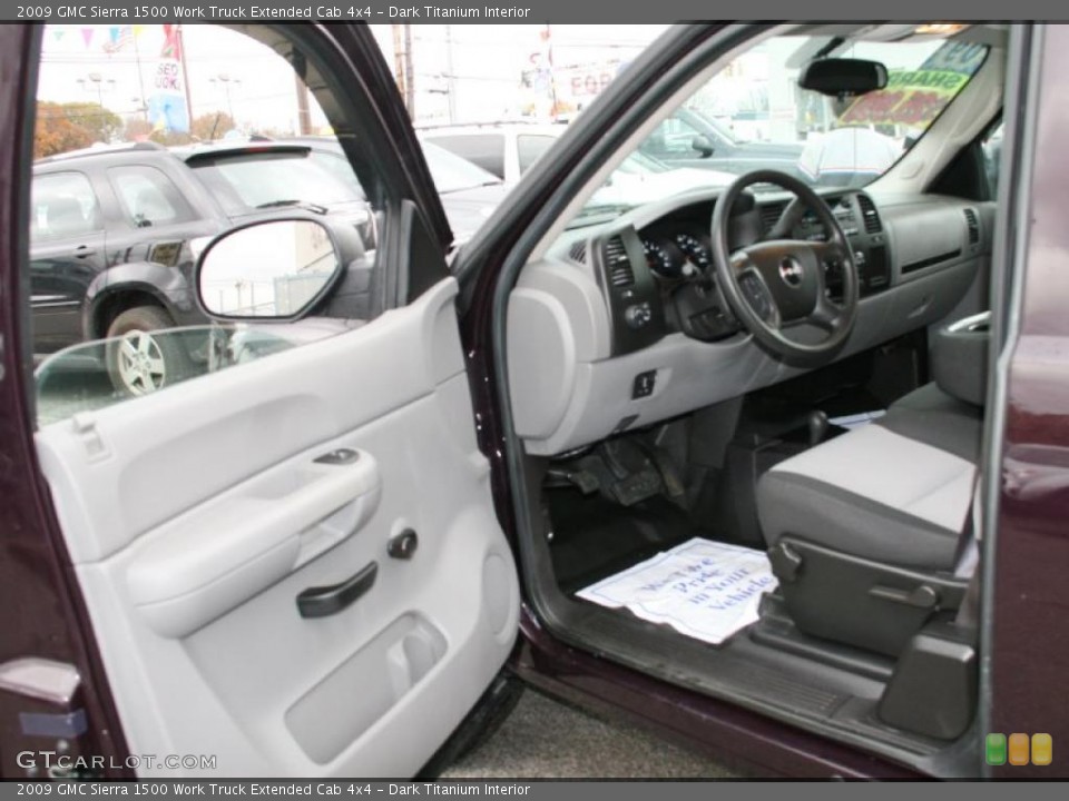 Dark Titanium Interior Photo for the 2009 GMC Sierra 1500 Work Truck Extended Cab 4x4 #39429354
