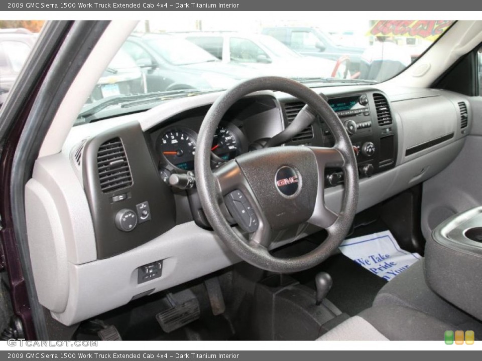 Dark Titanium Interior Prime Interior for the 2009 GMC Sierra 1500 Work Truck Extended Cab 4x4 #39429370