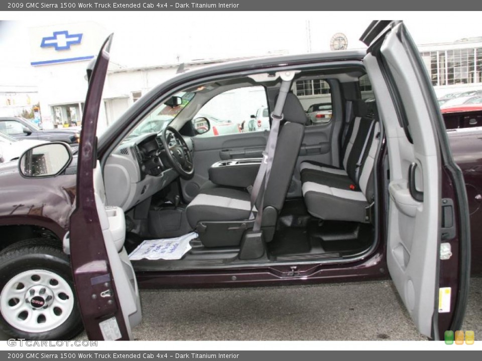 Dark Titanium Interior Photo for the 2009 GMC Sierra 1500 Work Truck Extended Cab 4x4 #39429390