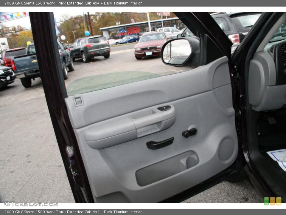 Dark Titanium Interior Door Panel for the 2009 GMC Sierra 1500 Work Truck Extended Cab 4x4 #39429406