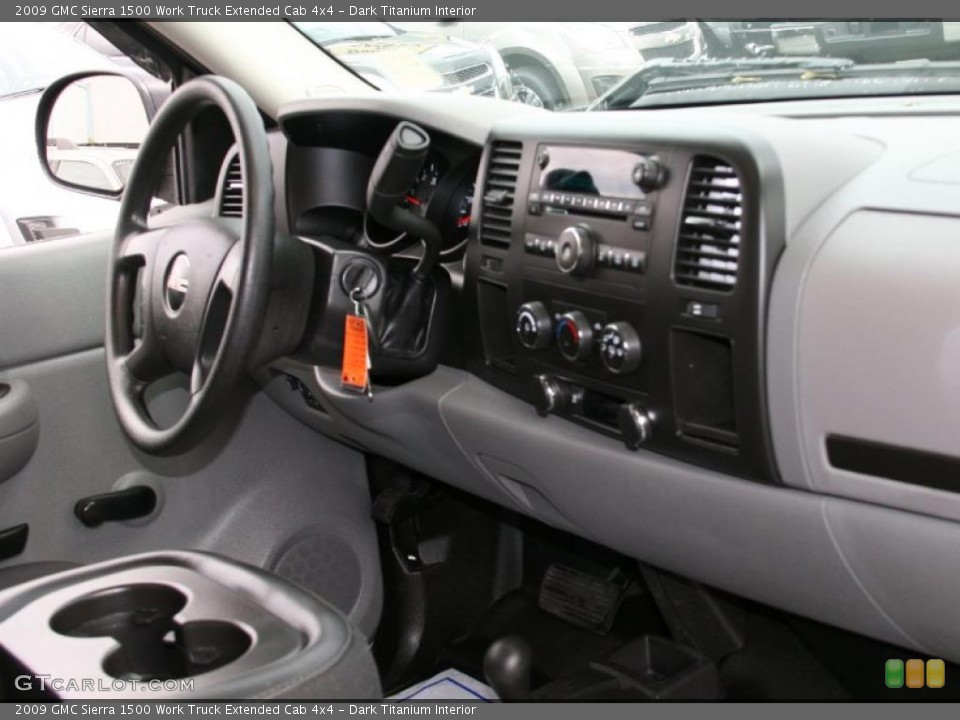 Dark Titanium Interior Dashboard for the 2009 GMC Sierra 1500 Work Truck Extended Cab 4x4 #39429422