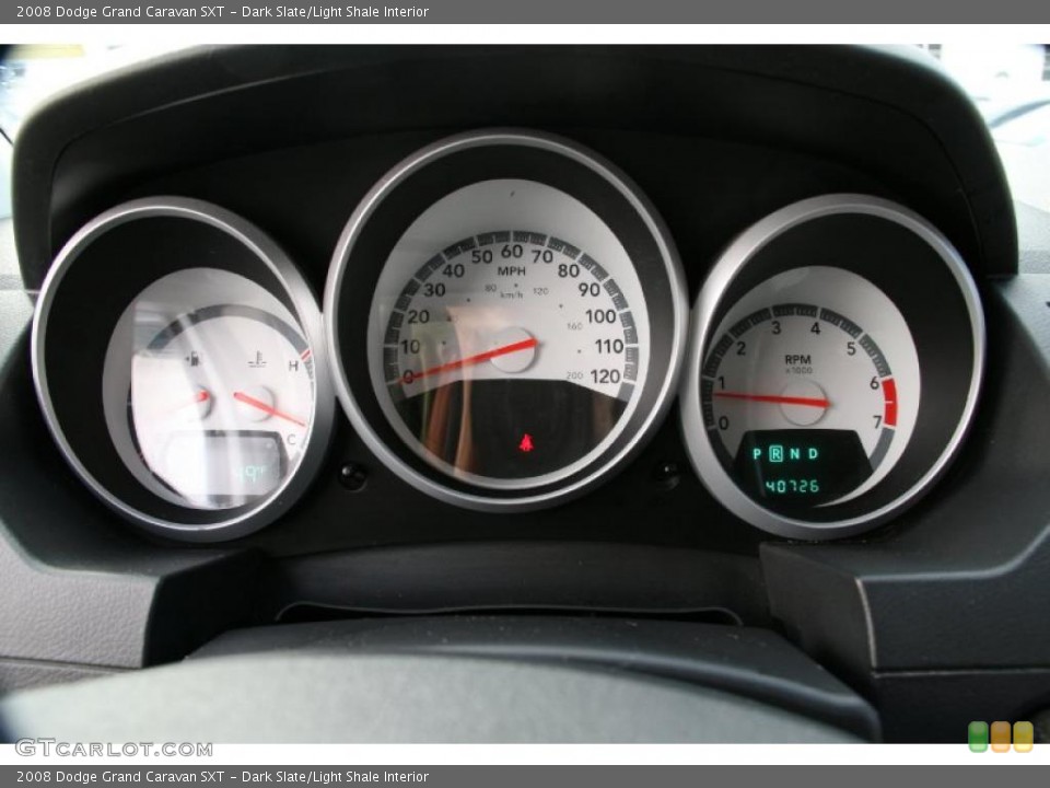 Dark Slate/Light Shale Interior Gauges for the 2008 Dodge Grand Caravan SXT #39429750