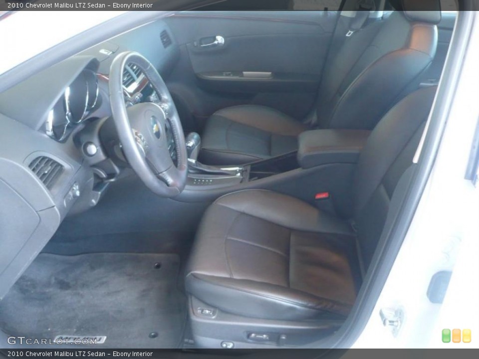 Ebony Interior Photo for the 2010 Chevrolet Malibu LTZ Sedan #39429786