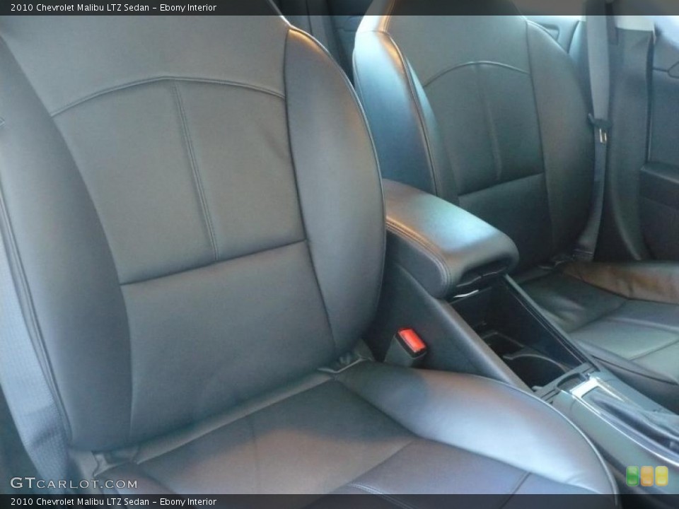 Ebony Interior Photo for the 2010 Chevrolet Malibu LTZ Sedan #39429810