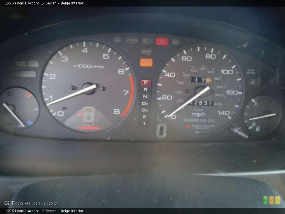 Beige Interior Gauges for the 1996 Honda Accord LX Sedan #39432650