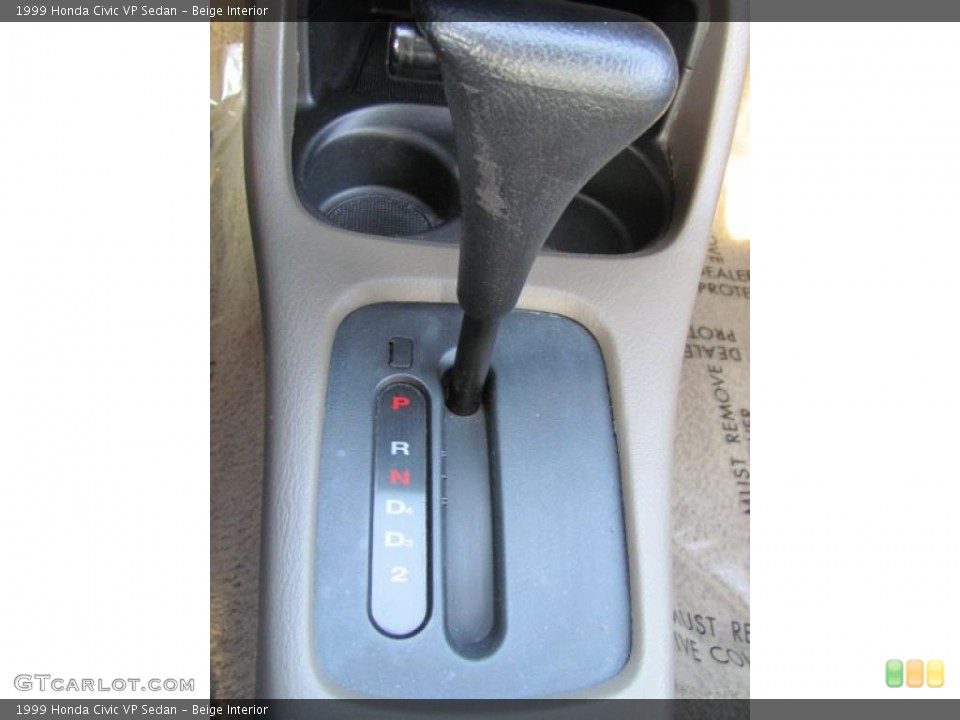 Beige Interior Transmission for the 1999 Honda Civic VP Sedan #39433850