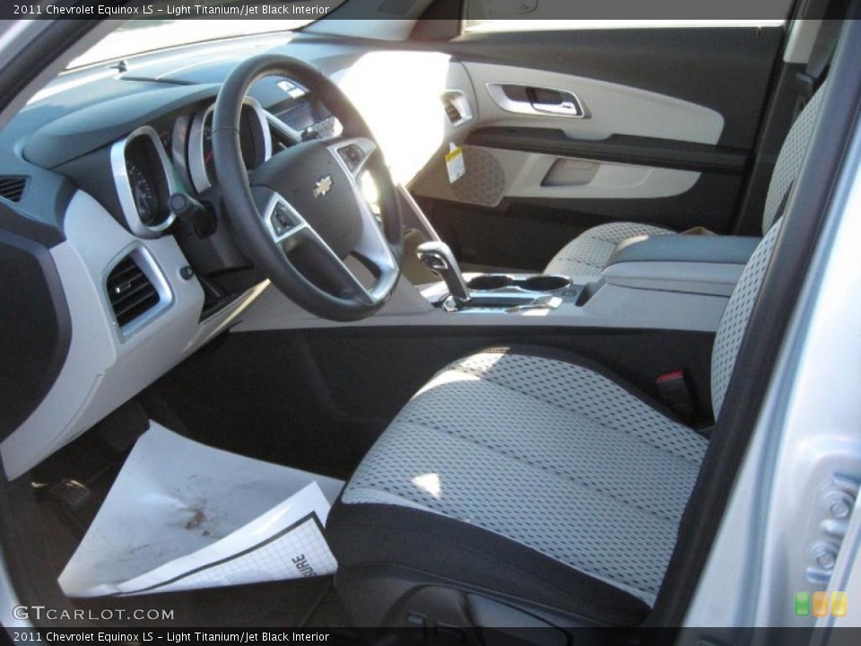 Light Titanium/Jet Black Interior Prime Interior for the 2011 Chevrolet Equinox LS #39435574