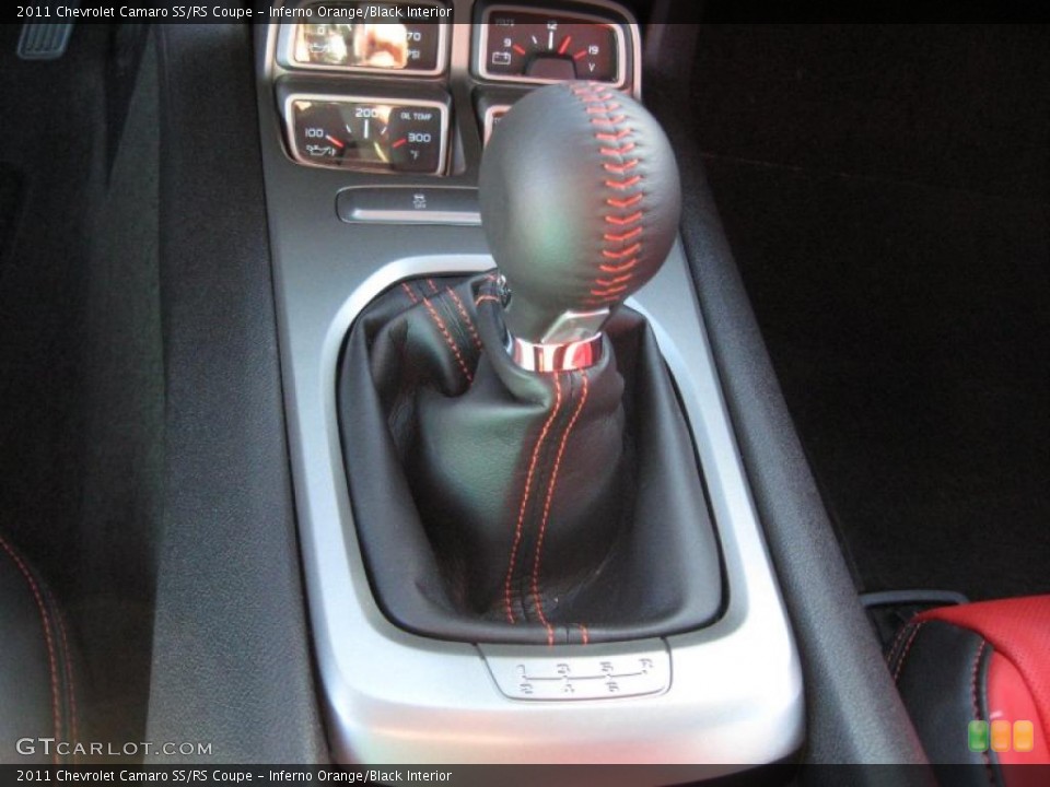 Inferno Orange/Black Interior Transmission for the 2011 Chevrolet Camaro SS/RS Coupe #39436012