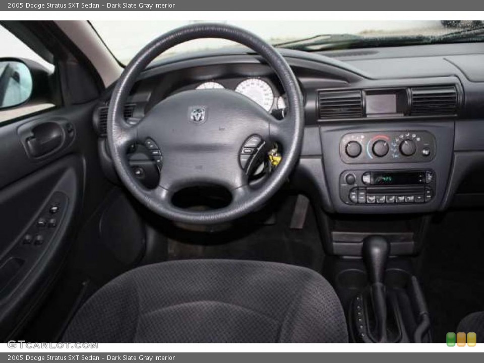 Dark Slate Gray Interior Dashboard for the 2005 Dodge Stratus SXT Sedan #39436074