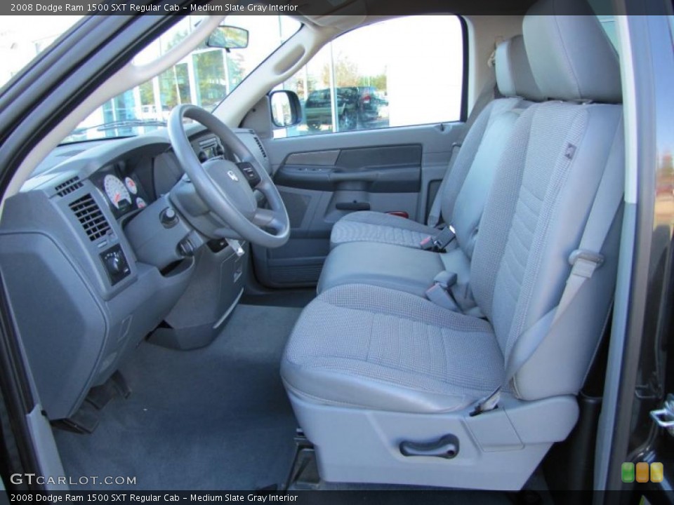 Medium Slate Gray Interior Photo for the 2008 Dodge Ram 1500 SXT Regular Cab #39437486