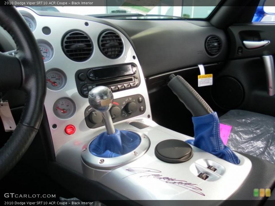 Black Interior Controls for the 2010 Dodge Viper SRT10 ACR Coupe #39439490