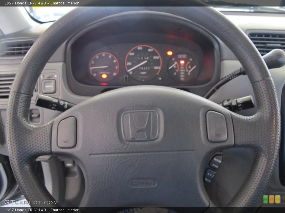 Charcoal Interior Steering Wheel for the 1997 Honda CR-V 4WD #39440098