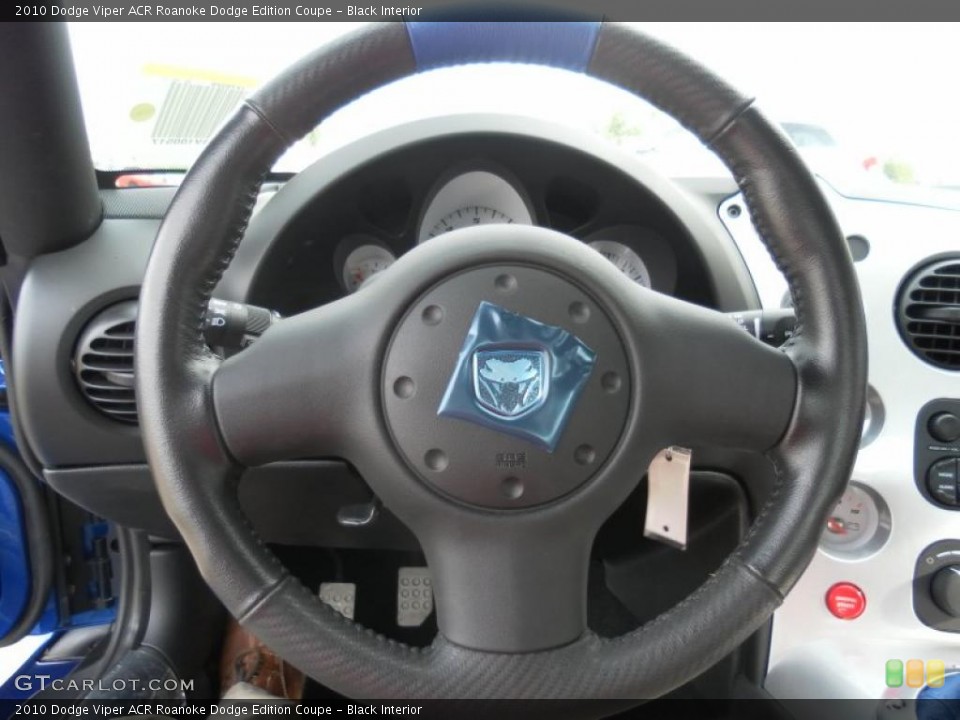 Black Interior Steering Wheel for the 2010 Dodge Viper ACR Roanoke Dodge Edition Coupe #39440122