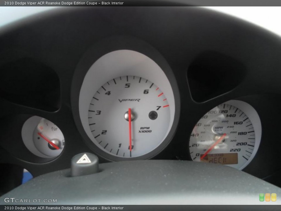 Black Interior Gauges for the 2010 Dodge Viper ACR Roanoke Dodge Edition Coupe #39440138