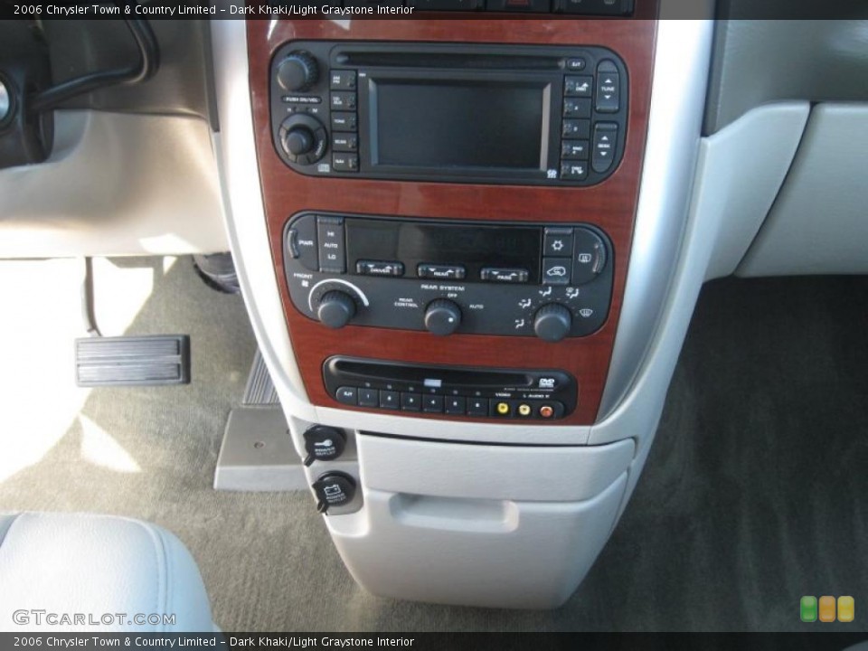 Dark Khaki/Light Graystone Interior Controls for the 2006 Chrysler Town & Country Limited #39442854