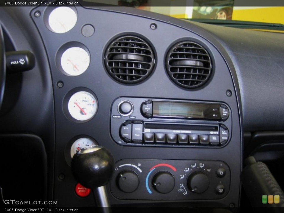 Black Interior Controls for the 2005 Dodge Viper SRT-10 #39443356