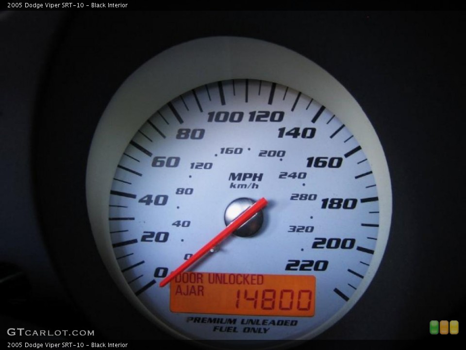 Black Interior Gauges for the 2005 Dodge Viper SRT-10 #39443386