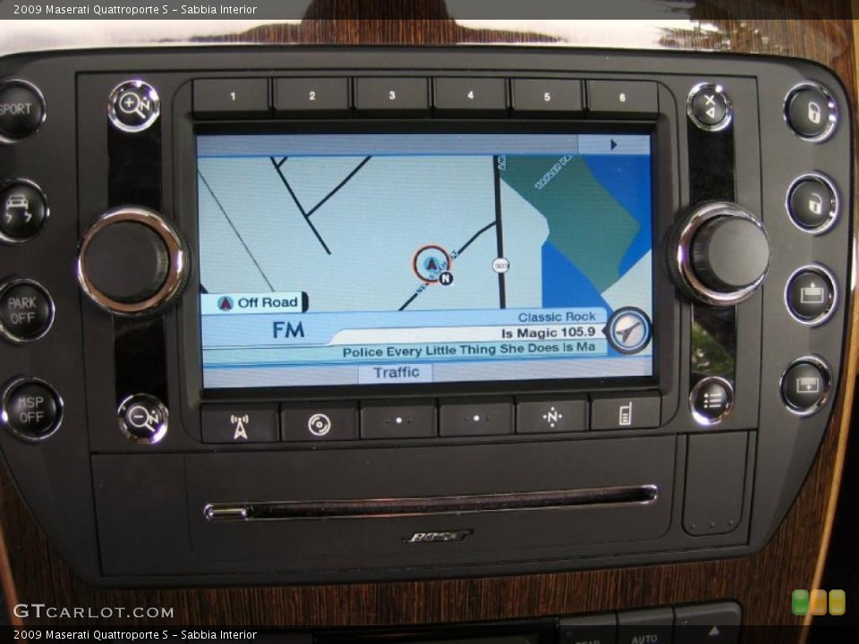 Sabbia Interior Navigation for the 2009 Maserati Quattroporte S #39445766