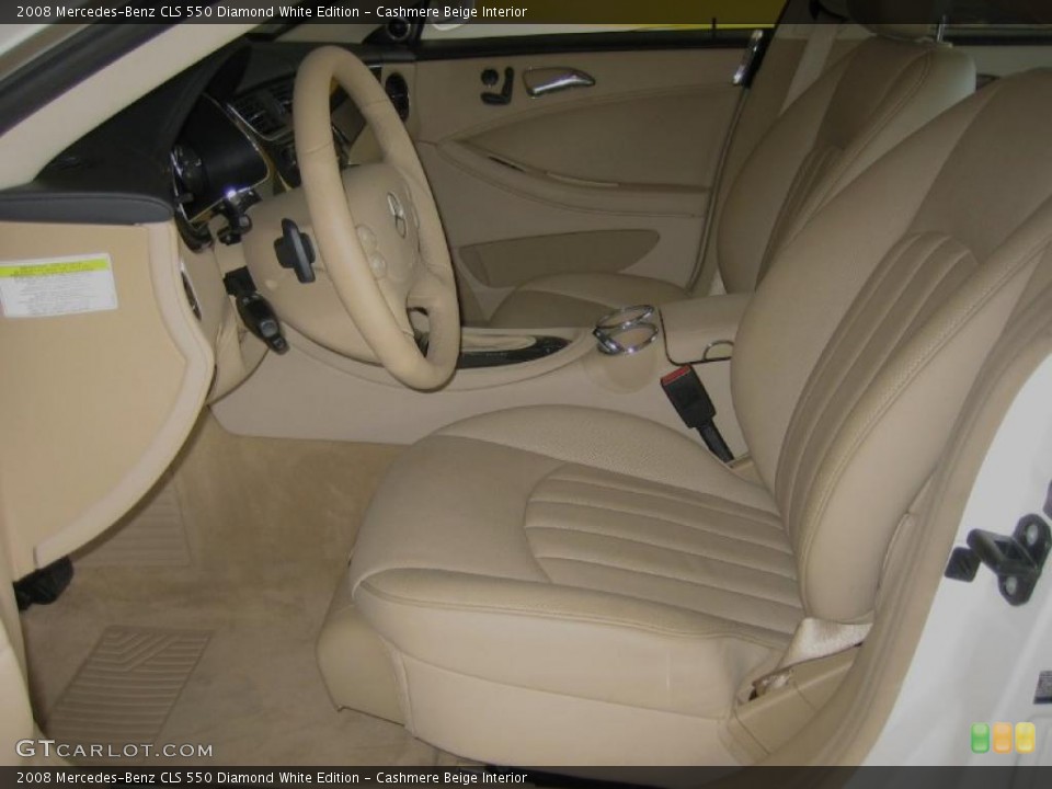 Cashmere Beige Interior Photo for the 2008 Mercedes-Benz CLS 550 Diamond White Edition #39446342