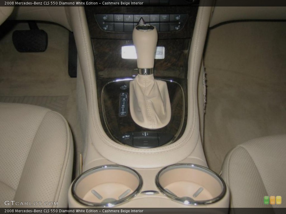 Cashmere Beige Interior Transmission for the 2008 Mercedes-Benz CLS 550 Diamond White Edition #39446482