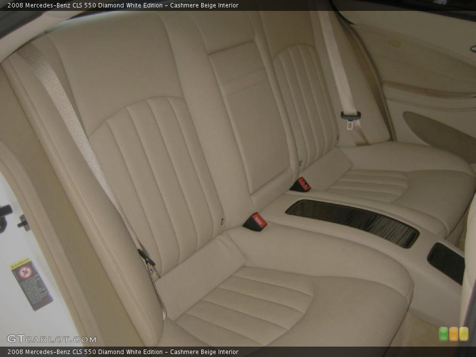 Cashmere Beige Interior Photo for the 2008 Mercedes-Benz CLS 550 Diamond White Edition #39446602