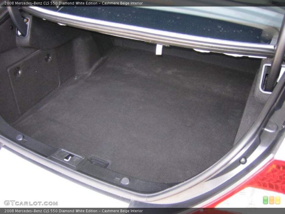 Cashmere Beige Interior Trunk for the 2008 Mercedes-Benz CLS 550 Diamond White Edition #39446658