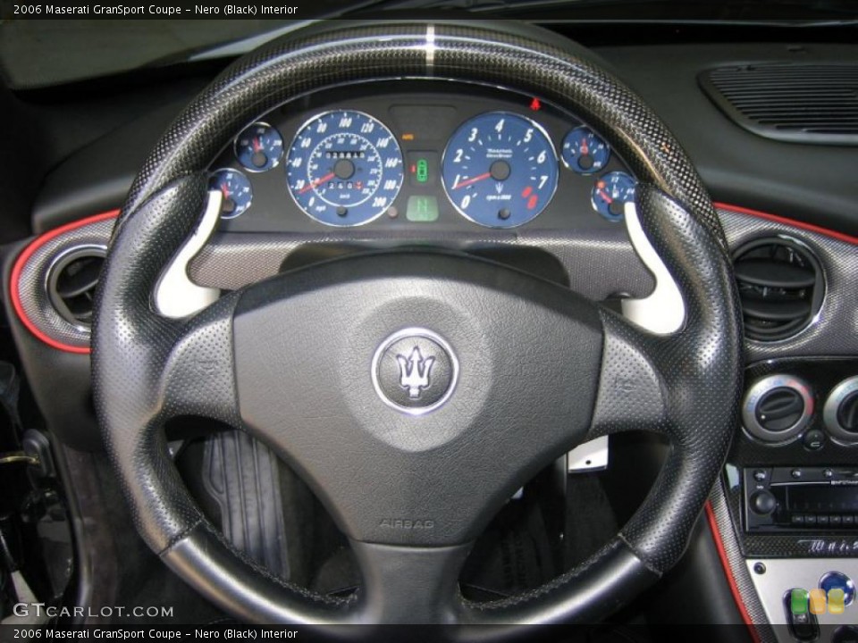 Nero (Black) Interior Steering Wheel for the 2006 Maserati GranSport Coupe #39447106