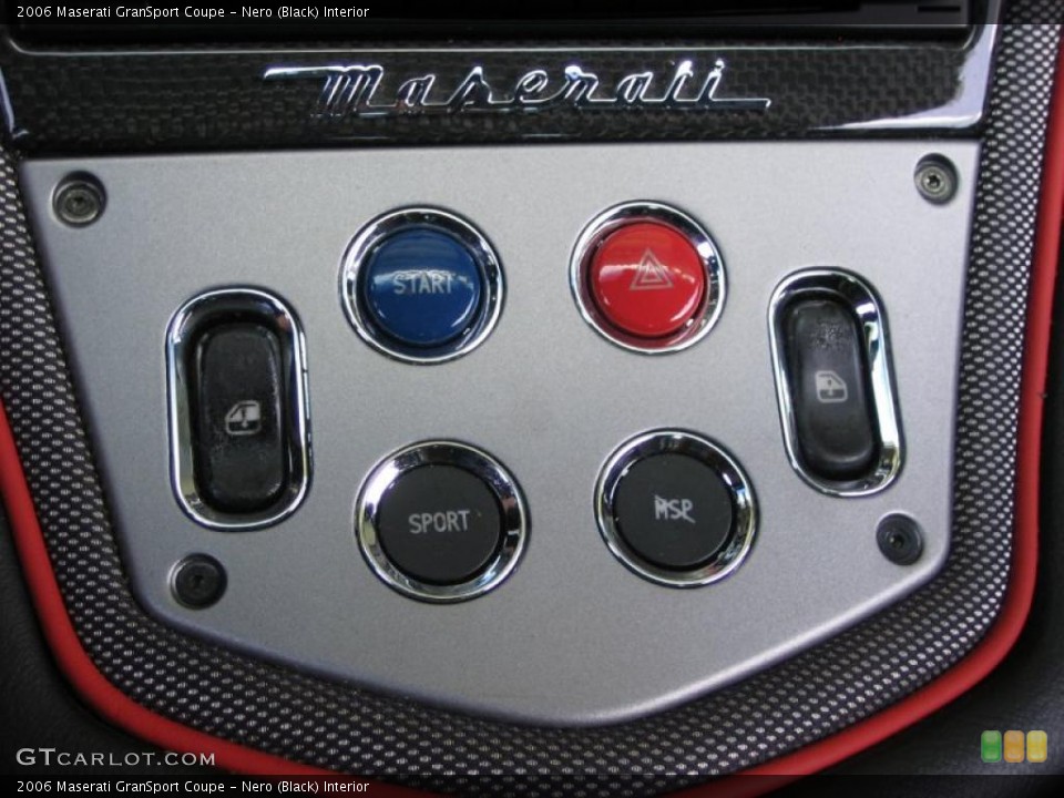 Nero (Black) Interior Controls for the 2006 Maserati GranSport Coupe #39447242