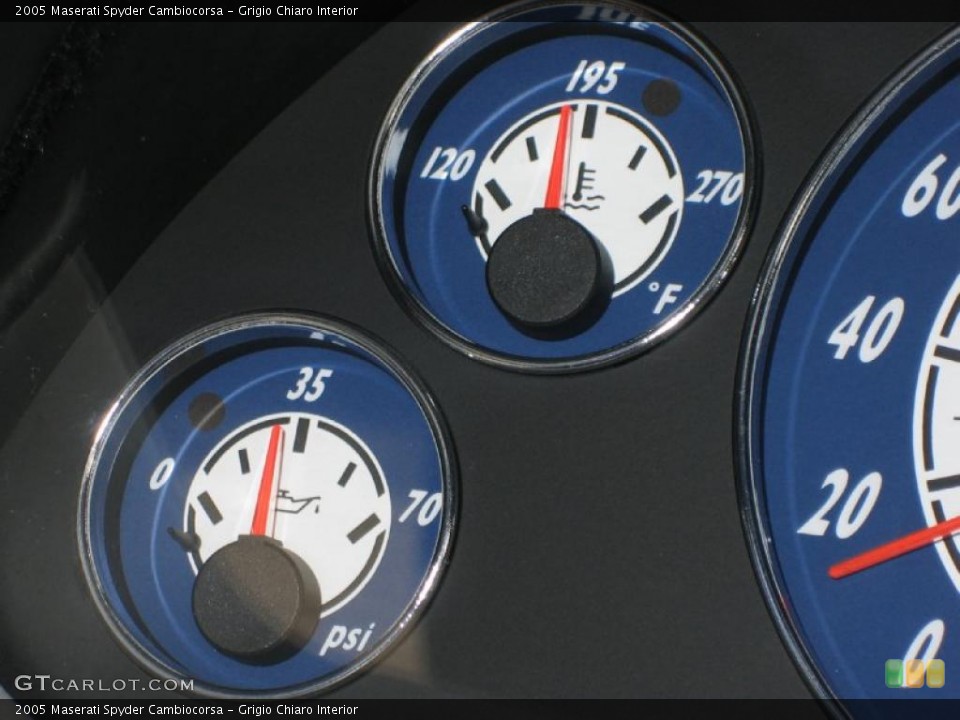 Grigio Chiaro Interior Gauges for the 2005 Maserati Spyder Cambiocorsa #39449362