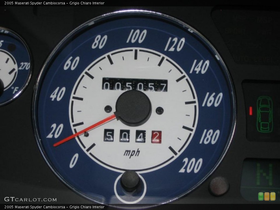 Grigio Chiaro Interior Gauges for the 2005 Maserati Spyder Cambiocorsa #39449374