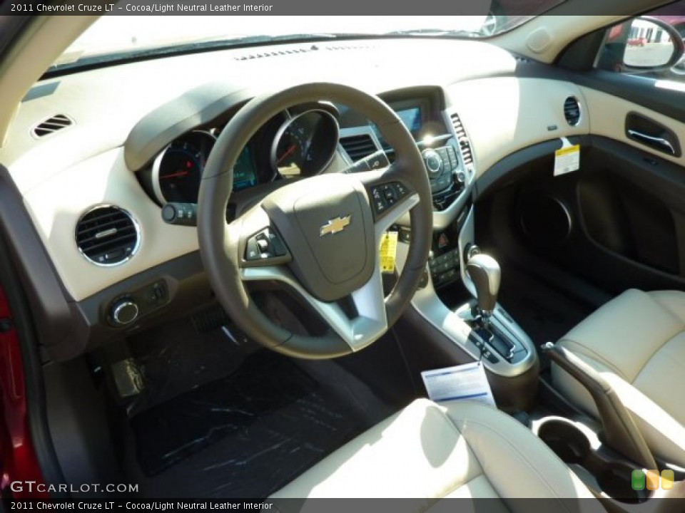 Cocoa/Light Neutral Leather Interior Prime Interior for the 2011 Chevrolet Cruze LT #39450058