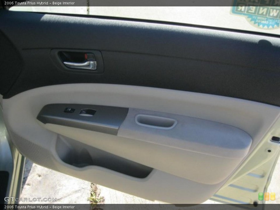 Beige Interior Door Panel for the 2006 Toyota Prius Hybrid #39450074