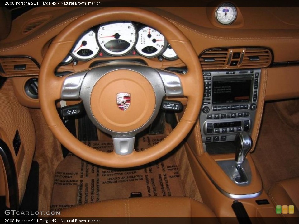 Natural Brown Interior Dashboard for the 2008 Porsche 911 Targa 4S #39450174