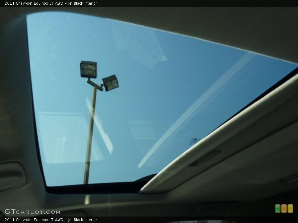 Jet Black Interior Sunroof for the 2011 Chevrolet Equinox LT AWD #39450426