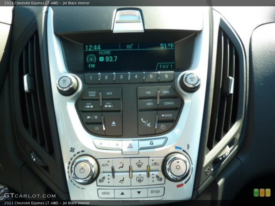 Jet Black Interior Controls for the 2011 Chevrolet Equinox LT AWD #39450474