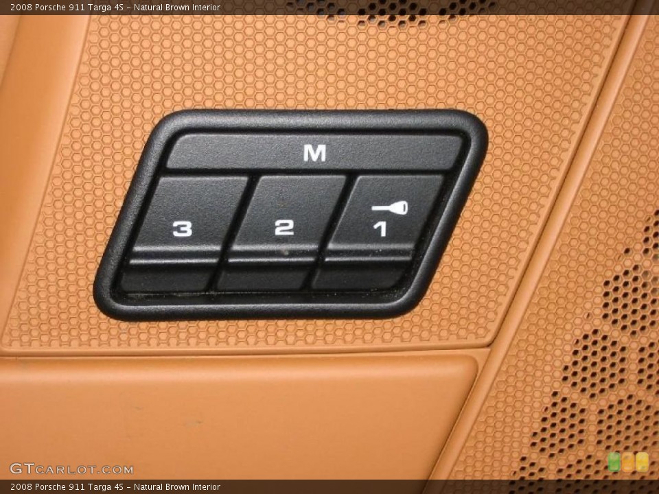 Natural Brown Interior Controls for the 2008 Porsche 911 Targa 4S #39450486