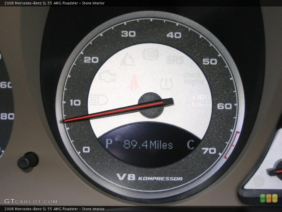 Stone Interior Gauges for the 2008 Mercedes-Benz SL 55 AMG Roadster #39451230